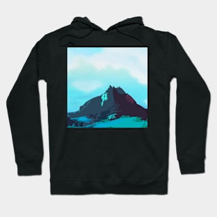 Blue Mountain Serenity Landscape Hoodie